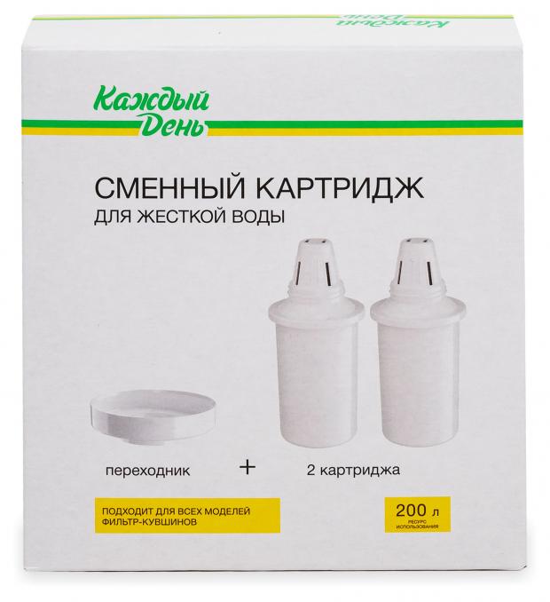 

Сменный картридж для жёсткой воды Каждый день, 2 шт + переходник