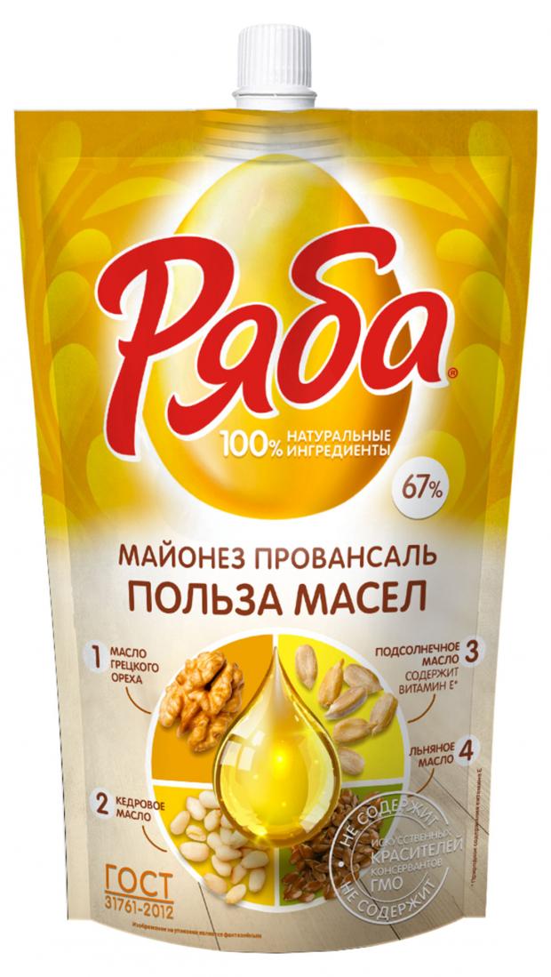 

Майонез Ряба Польза Масел 67%, 330 г