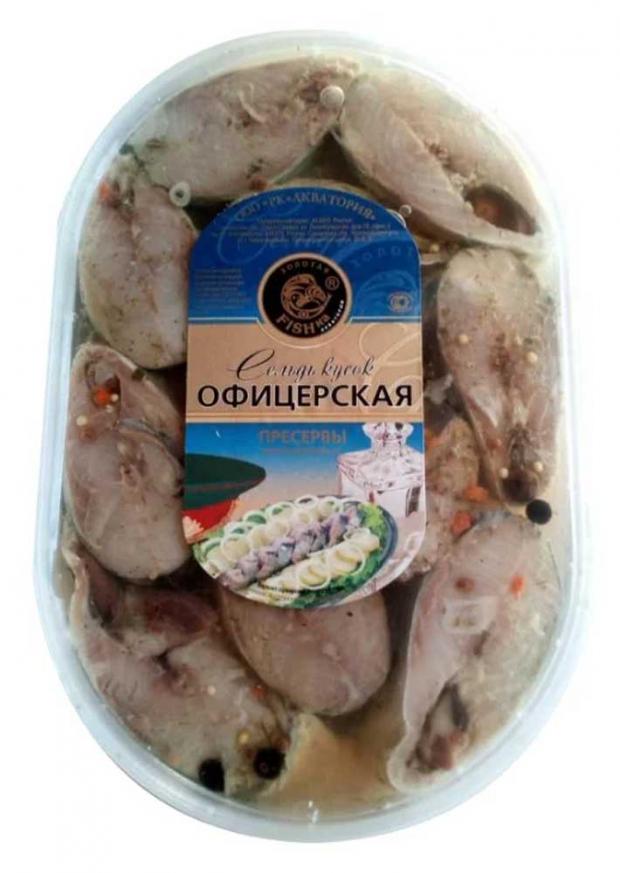 Сельдь филе в масле Золотая Fishka Офицерская, 500 г