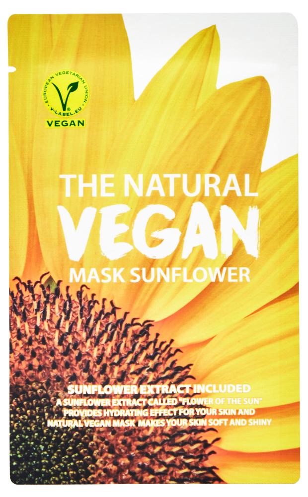 

Маска для лица She's Lab The Natural Vegan Sunflower Mask с экстрактом подсолнечника тканевая, 20 мл