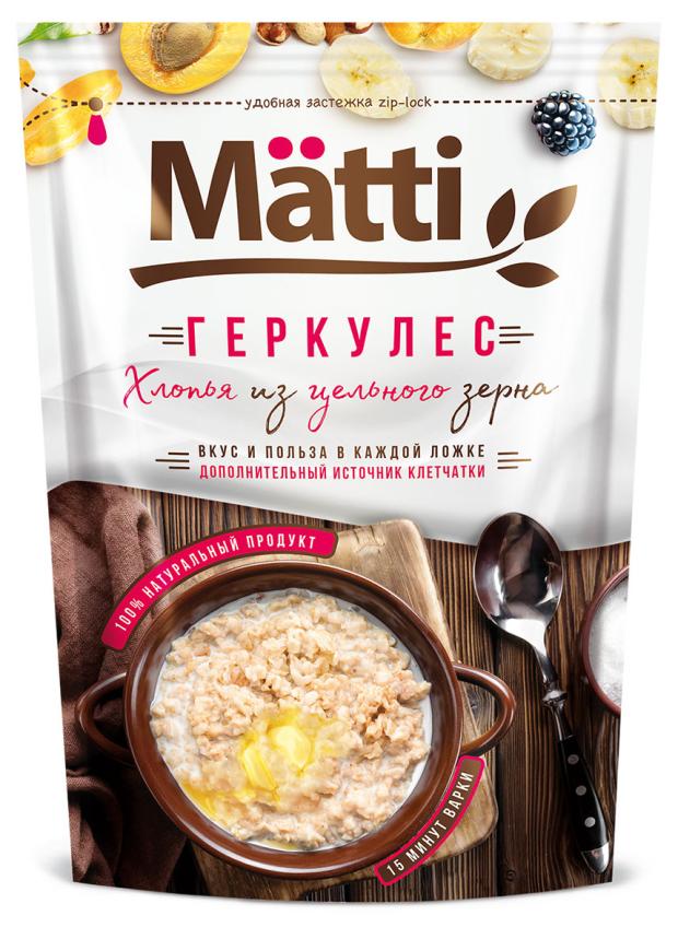 

Хлопья овсяные Matti Геркулес из цельного зерна, 400 г