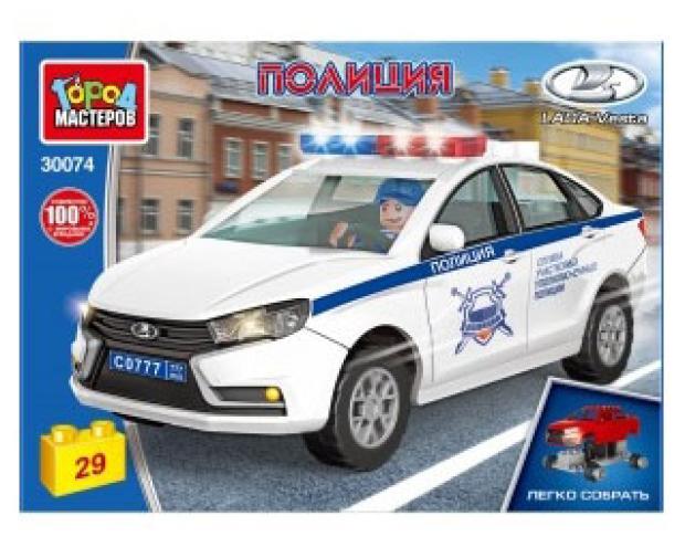 

Конструктор Город мастеров LADA vesta: Полиция, 29 деталей