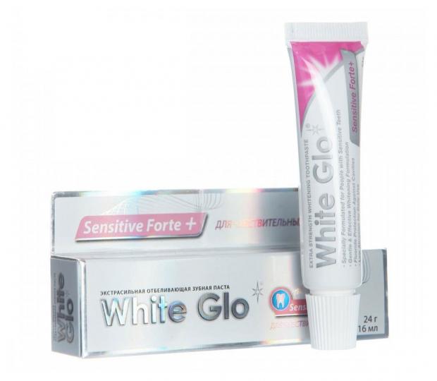 Зубная паста White Glo Sensitive Forte+ для снижения чувствительности зубов, 24 г
