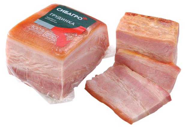Грудинка варено-копченая СИБАГРО, 350 г