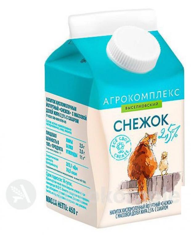 Снежок Агрокомплекс им.Н.И.Ткачева 2,5% БЗМЖ, 450 г