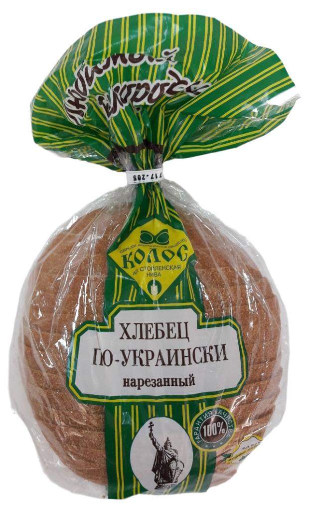 Хлеб пшенично-ржаной Колос Хлебец по-украински нарезка, 500 г