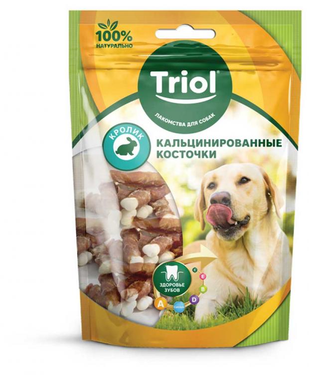 

Лакомство для собак Triol Кальцинированные косточки с кроликом, 70 г