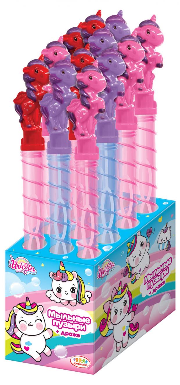 Драже с игрушкой мыльные пузыри КОНФИТРЕЙД UNICORN, 5 г