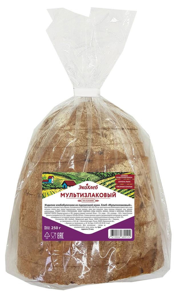 Хлеб Эко-хлеб Мультизлаковый нарезка, 250 г