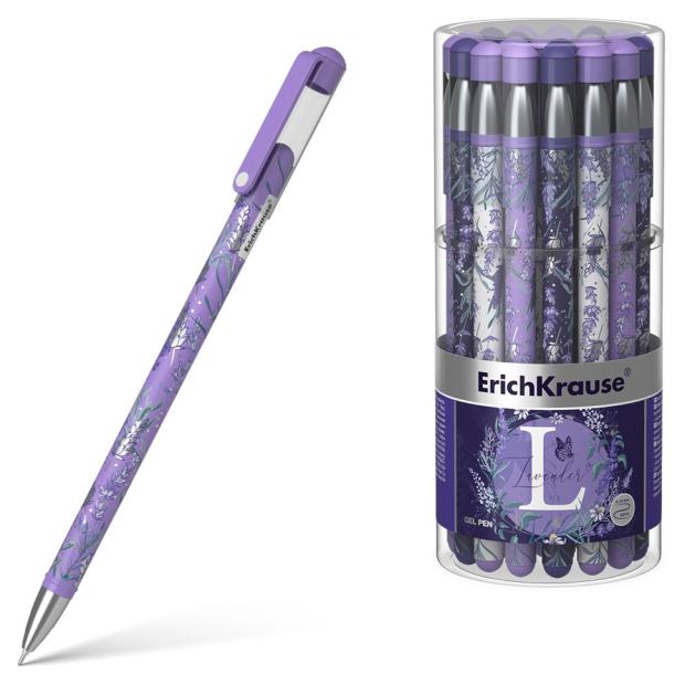 

Ручка гелевая ErichKrause Lavender Stick черная, 1 шт
