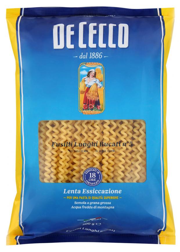

Макаронные изделия De Cecco Фузилли Лунги из твердых сортов пшеницы, 500 г