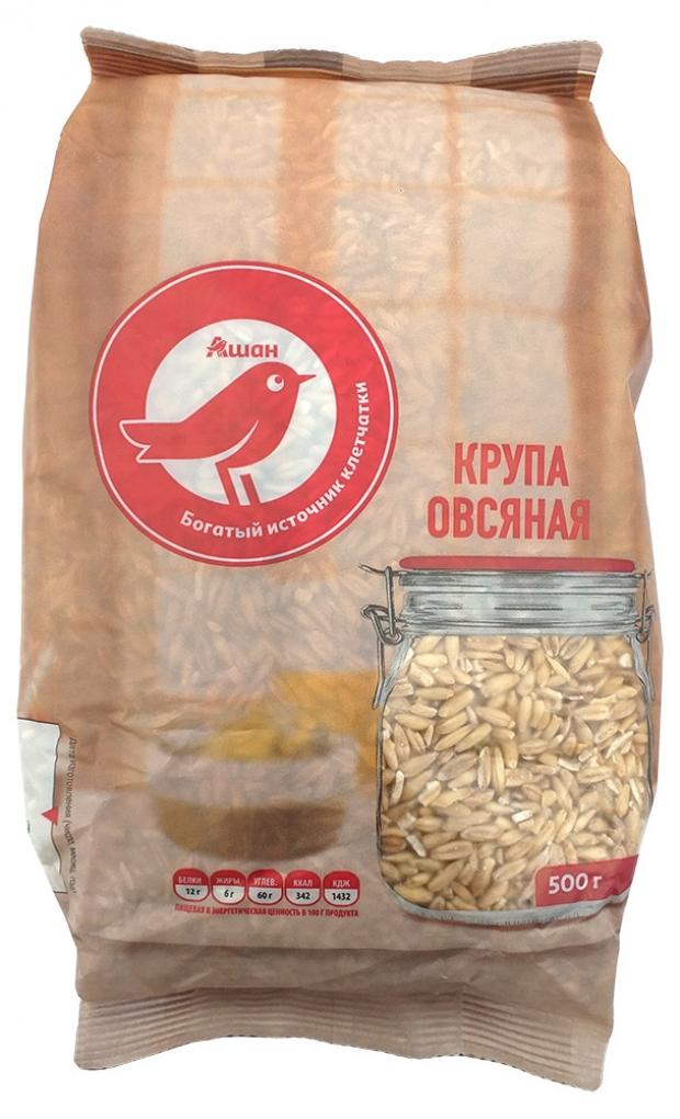 Крупа овсяная АШАН Красная птица, 500 г