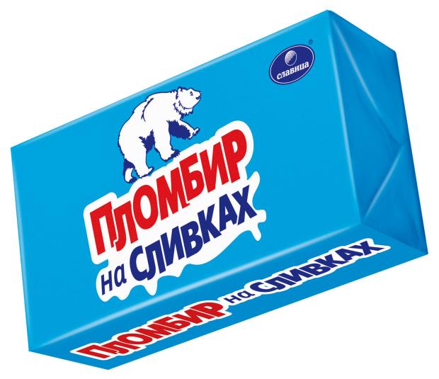 Мороженое пломбир на сливках Славица Ванильный 12% БЗМЖ, 250 г