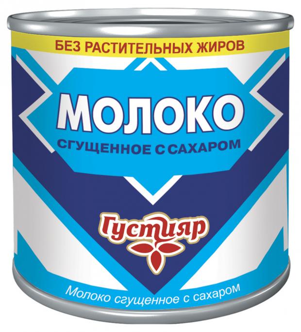 Молоко сгущенное Густияр с сахаром 0,2%, 370 г клубника протёртая с сахаром 1 упаковка 330 370 г