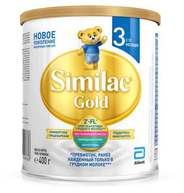 

Смесь сухая молочная Similac Gold 3 от 12 мес., 400 г