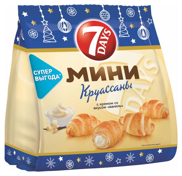 

Мини-круассаны 7Days с кремом ваниль, 300 г
