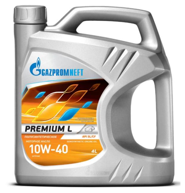 Масло моторное Gazpromneft Premium L 10W-40, 4 л масло моторное gazpromneft premium l 10w 40 5 л