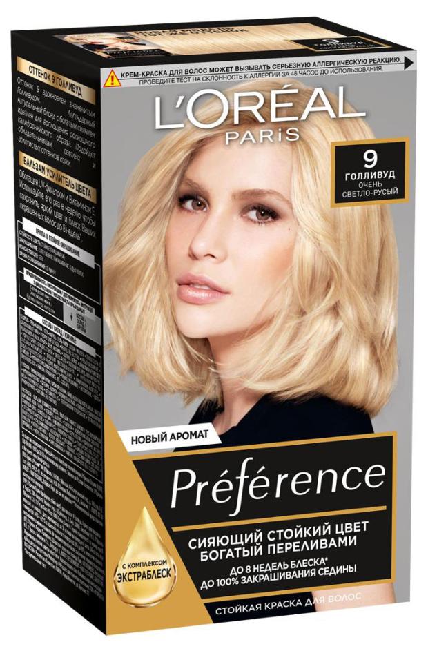 

Краска для волос L'Oreal Paris Преферанс 9 Голливуд