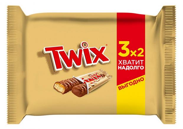 Шоколадный батончик TWIX, 3x55 г