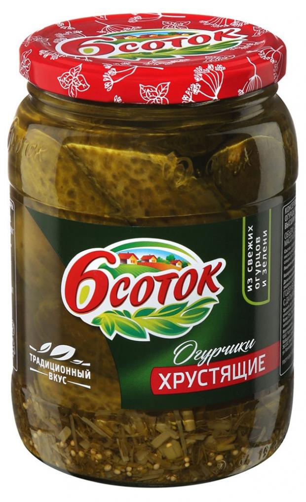 

Огурцы «6 соток» маринованные хрустящие, 680 г