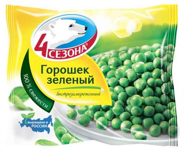 Горошек зеленый 4 Сезона замороженный, 400 г