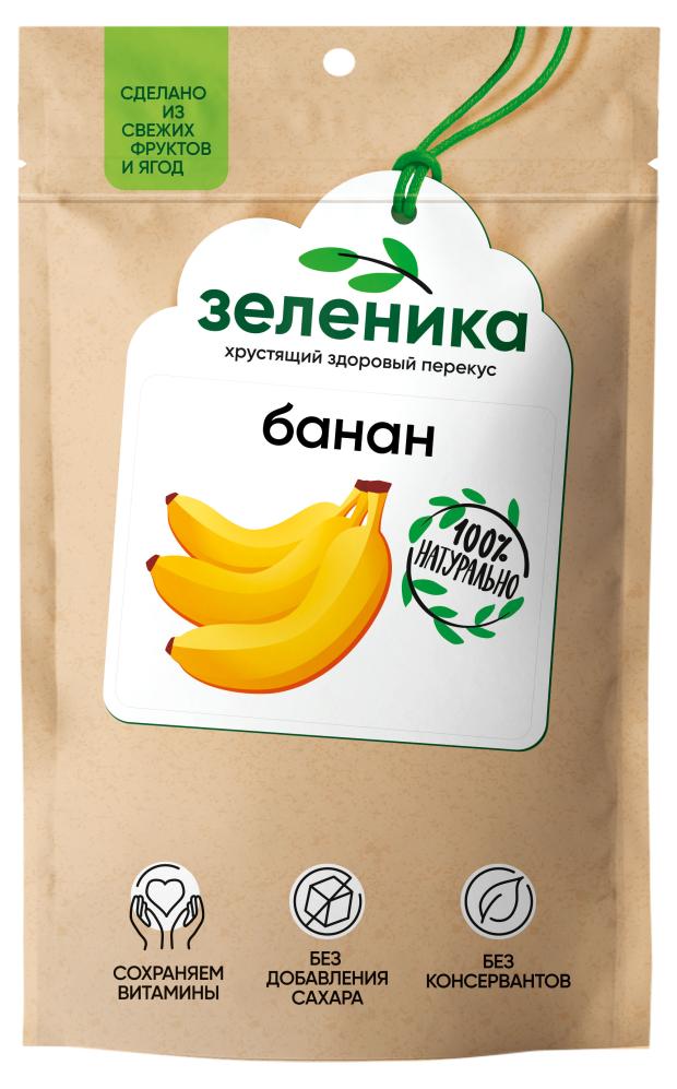 

Снеки Зеленика Здоровый фруктовый перекус из банана, 20 г
