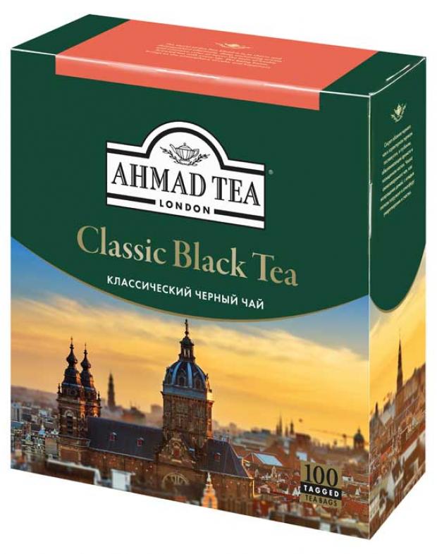 чай черный ahmad tea earl grey с бергамотом в пакетиках 100х2 г Чай черный Ahmad Tea классический в пакетиках, 100х2 г