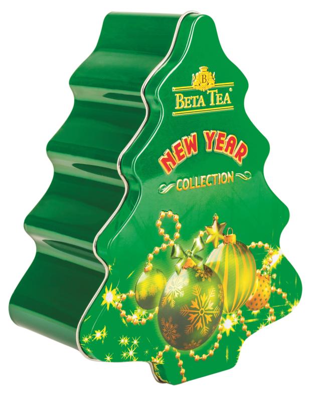 

Чай Beta Tea чёрный байховый цейлонский крупнолистовой Новогодняя Коллекция Елка Зелёная, 50 г