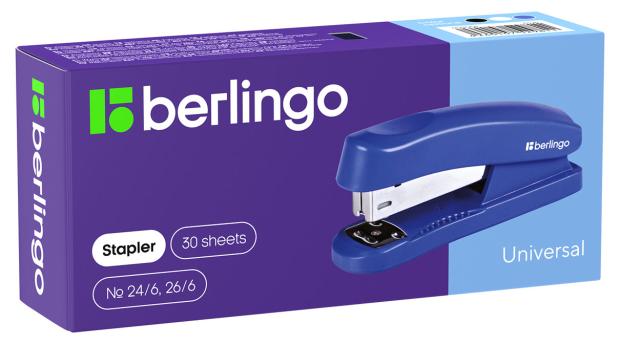 

Степлер 24/6, 26/6 Berlingo Universal до 30 л
