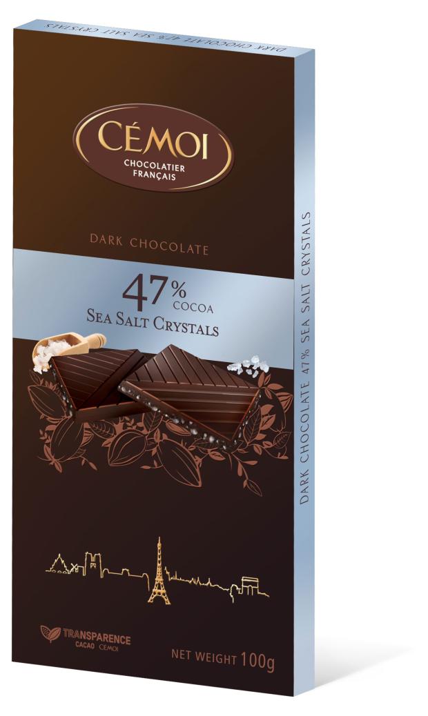 

Шоколад горький CEMOI 47% с солью, 100 г