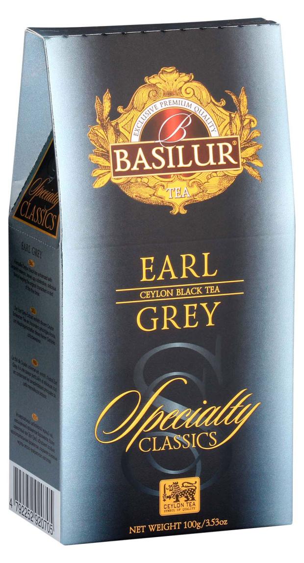 Чай черный Basilur Earl Grey листовой с бергамотом, 100 г