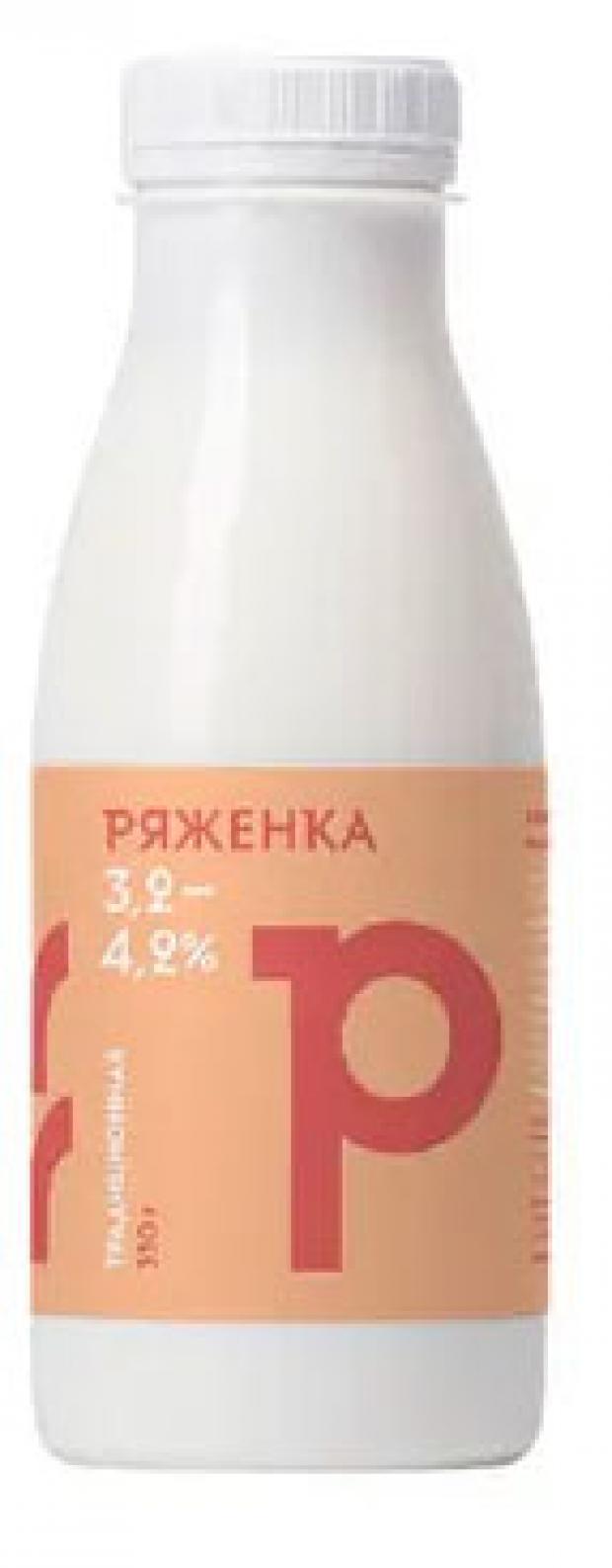 Ряженка Братья Чебурашкины Традиционная 3,2 - 4,2% БЗМЖ, 330 мл творог братья чебурашкины семейная ферма 2% бзмж 200 г