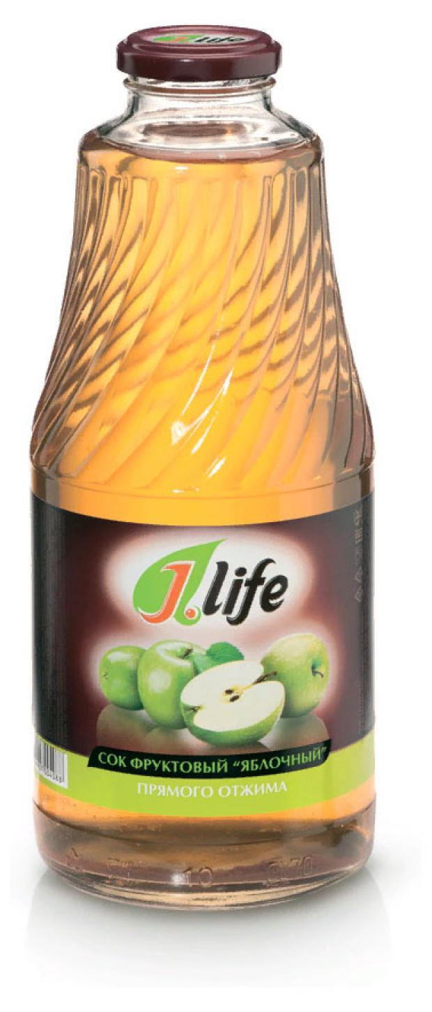 Сок J.Life Яблочный прямого отжима, 1 л