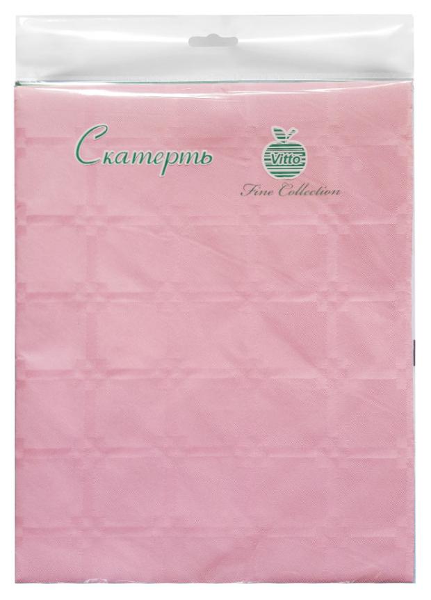 

Скатерть одноразовая бумажная Vitto розовая, 120х180 см