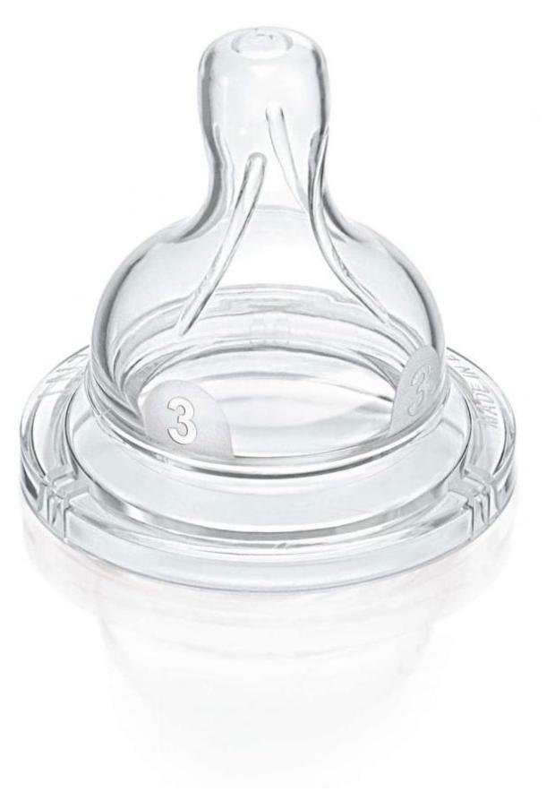 

Соска Philips Avent Classic+ средний поток с 3 мес., 2 шт