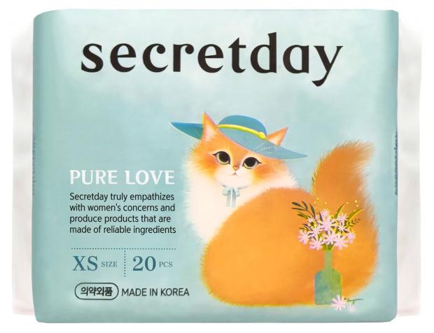 

Прокладки ежедневные Secretday хлопковые Pure Love XS, 20 шт