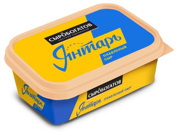 

Сыр плавленый Сыробогатов Янтарь 45% БЗМЖ, 200 г