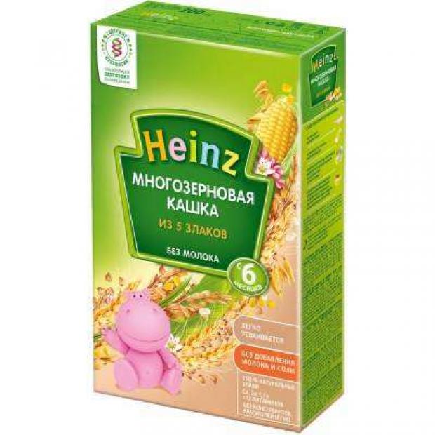 

Каша безмолочная Heinz многозерновая из 5 злаков с 6 мес., 200 г