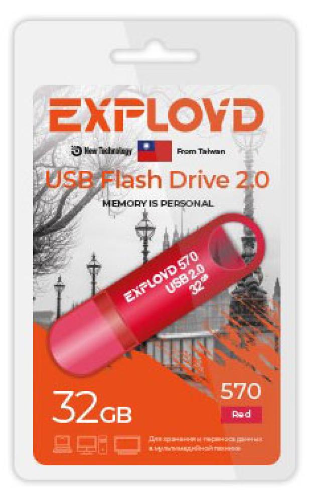 цена Флешка Exployd 570 32GB красная