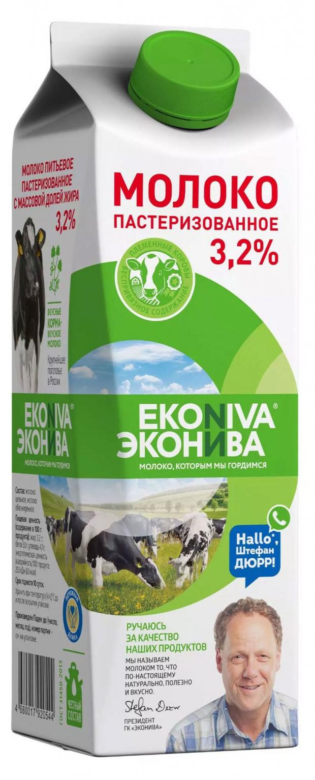 

Молоко питьевое ЭкоНива пастеризованное 3,2%, 1 л