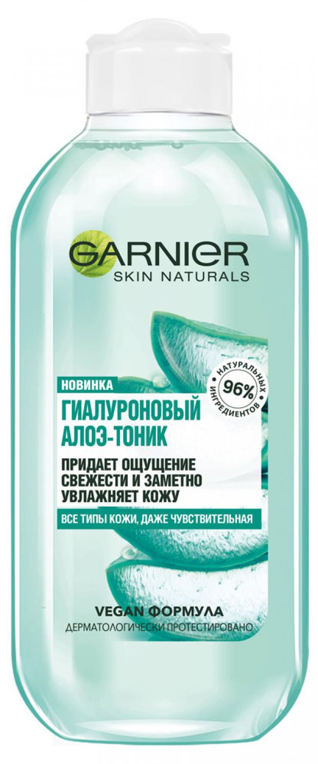 фото Тоник-алоэ для лица garnier гиалуроновый для всех типов кожи, 200 мл