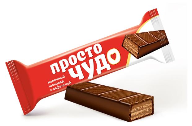 

Батончик Просто чудо с вафлями и миндальной пастой, 40 г