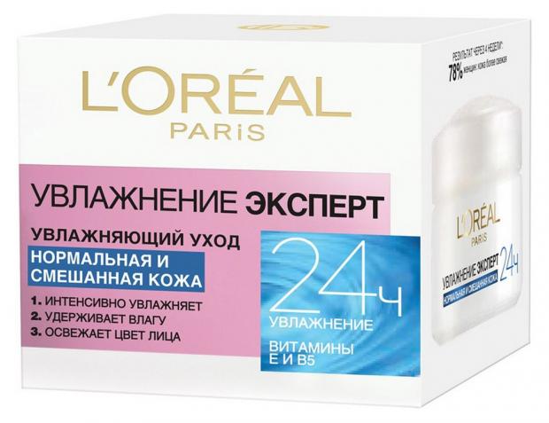 

Крем для лица L'Oreal Paris Увлажнение Эксперт, 50 мл