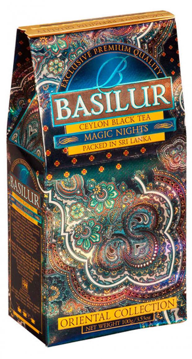 Чай черный Basilur Magic Nights листовой, 100 г чай basilur волшебные ночи черный 100 г