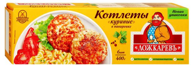

Котлеты куриные «Лoжкаревъ» в панировке, 400 г