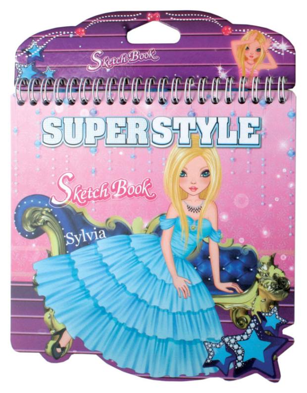 

Блокнот Centrum Superstyle с трафаретами и наклейками, 185х185 см