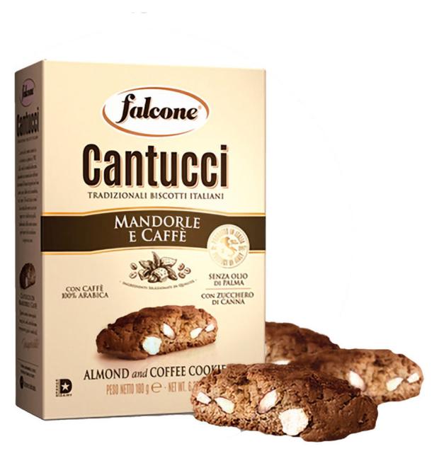 

Печенье falcone Кантуччи сахарное с миндалем и кофе, 180 г