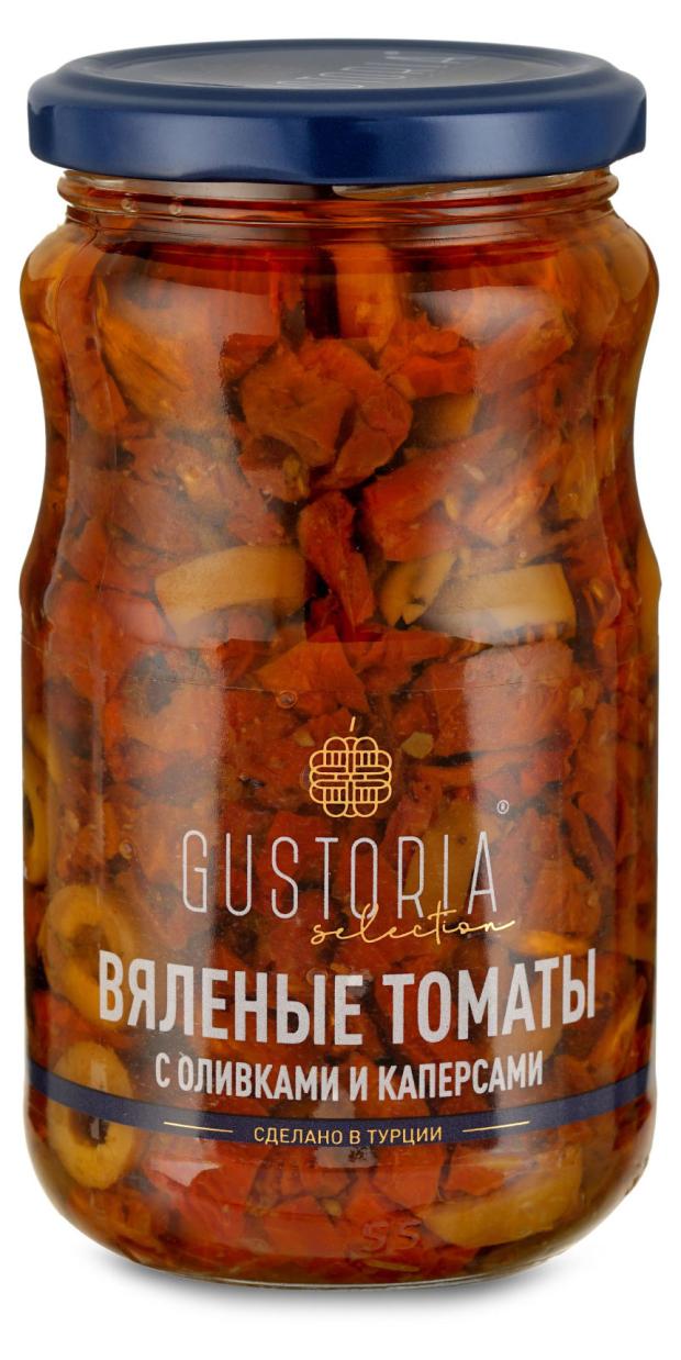 Томаты Gustoria вяленые с оливками и каперсами, 370 мл