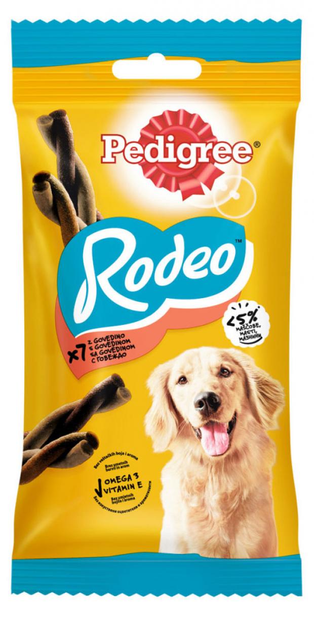 

Лакомство для взрослых собак Pedigree Rodeo с говядиной, 123 г