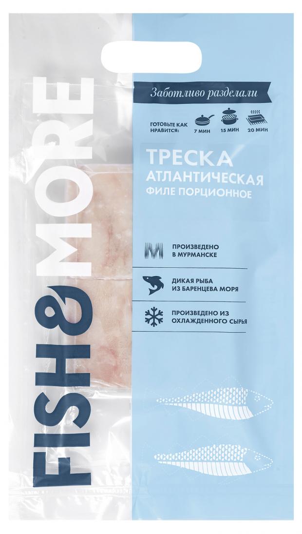 Треска атлантическая филе порционное Fish&More, 400 г
